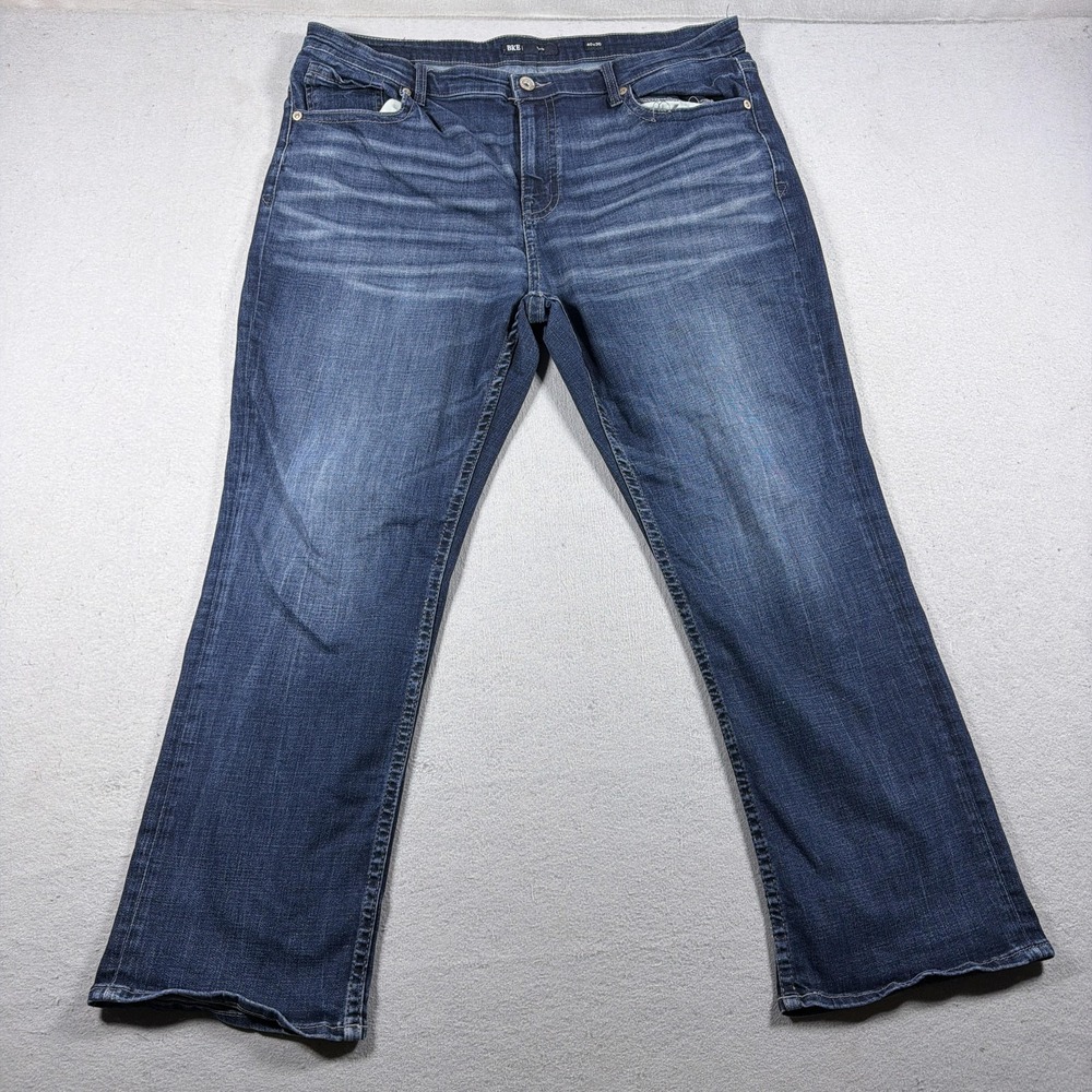 BKE Tyler Jeans Mens 40x30 Blue Medium Wash Relaxed Straight Stretch Denim Pants